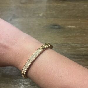 Michael Kors Rose Gold Bracelet with Crystal Accents